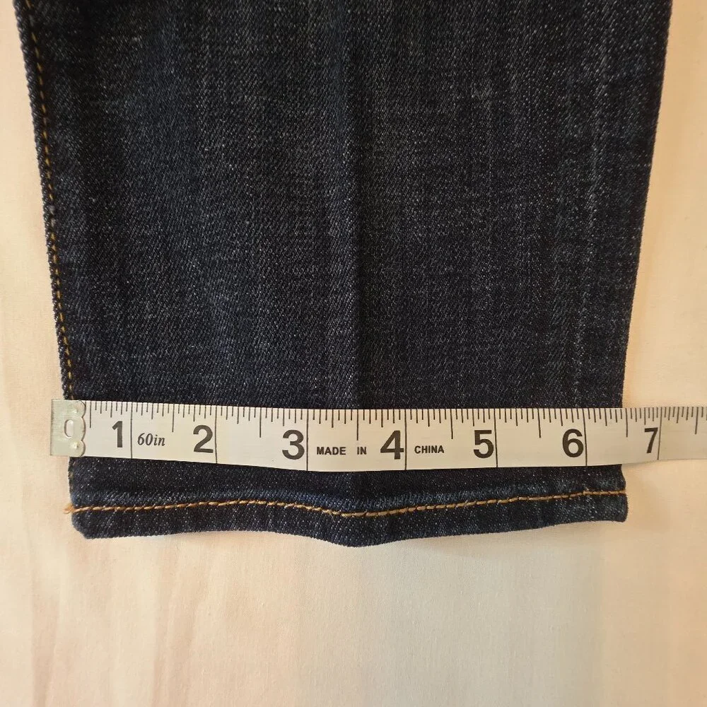 American Eagle Women's Artist Crop Stretch Dark Denim Jeans, Size 0 - Picture 7 of 10